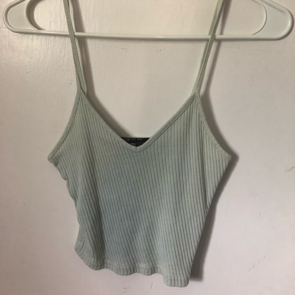 Topshop mint green tank top